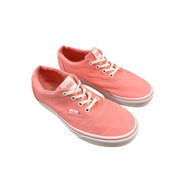 Vans Authentic Womens Pink Canvas Lace Up Sneakers Size W7.5 - Picture 4 of 11